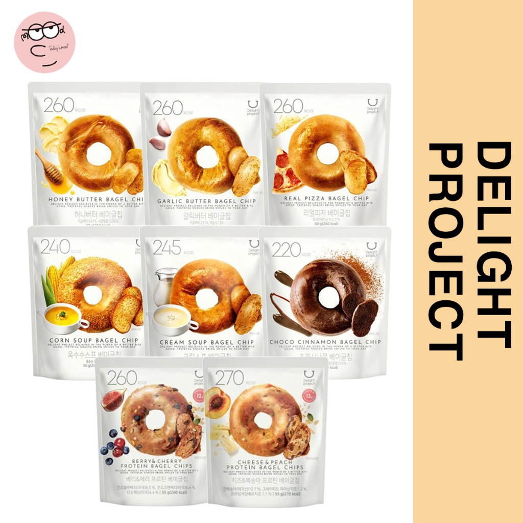 [DELIGHT PROJECT] Bagel Chips 8 Flavors | Olive Young Low Calorie ...