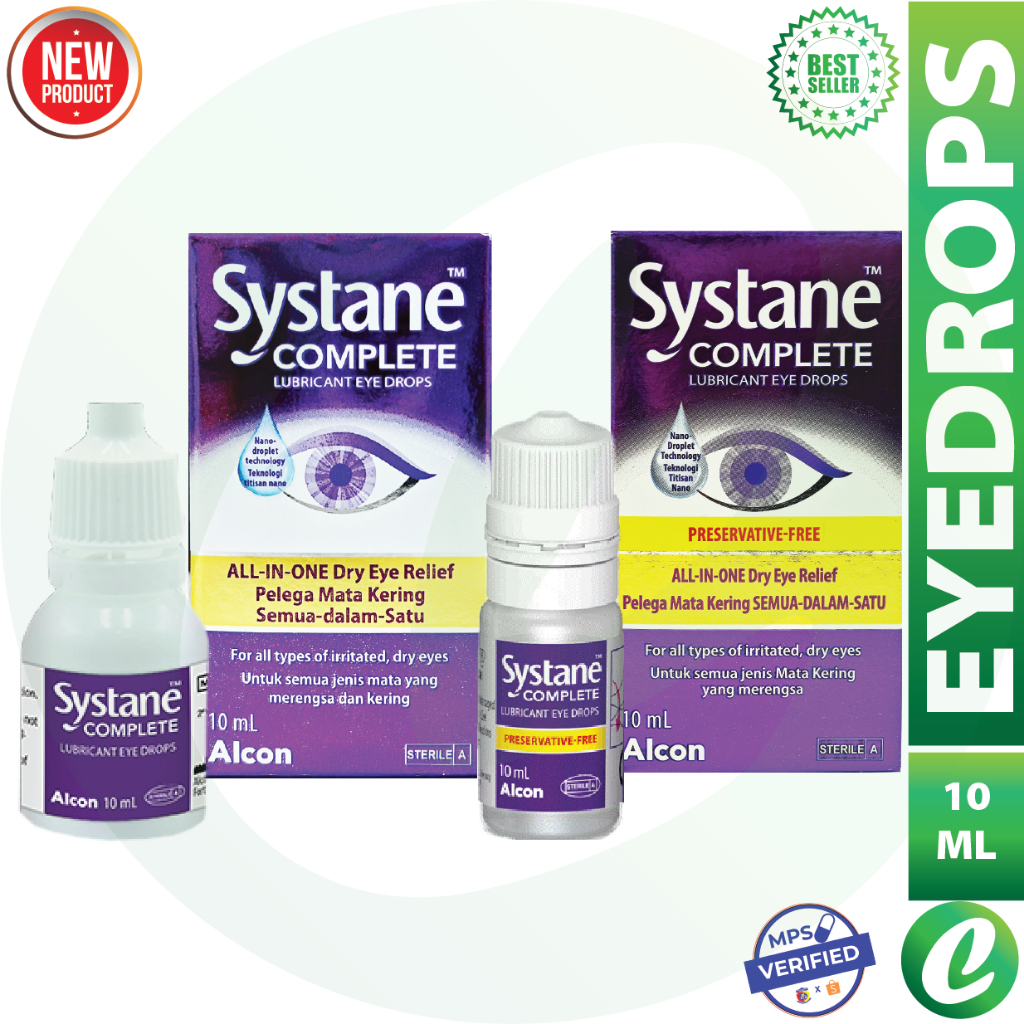 ALCON Systane Complete Lubricant All-in-one Eye Drops / Multidose ...