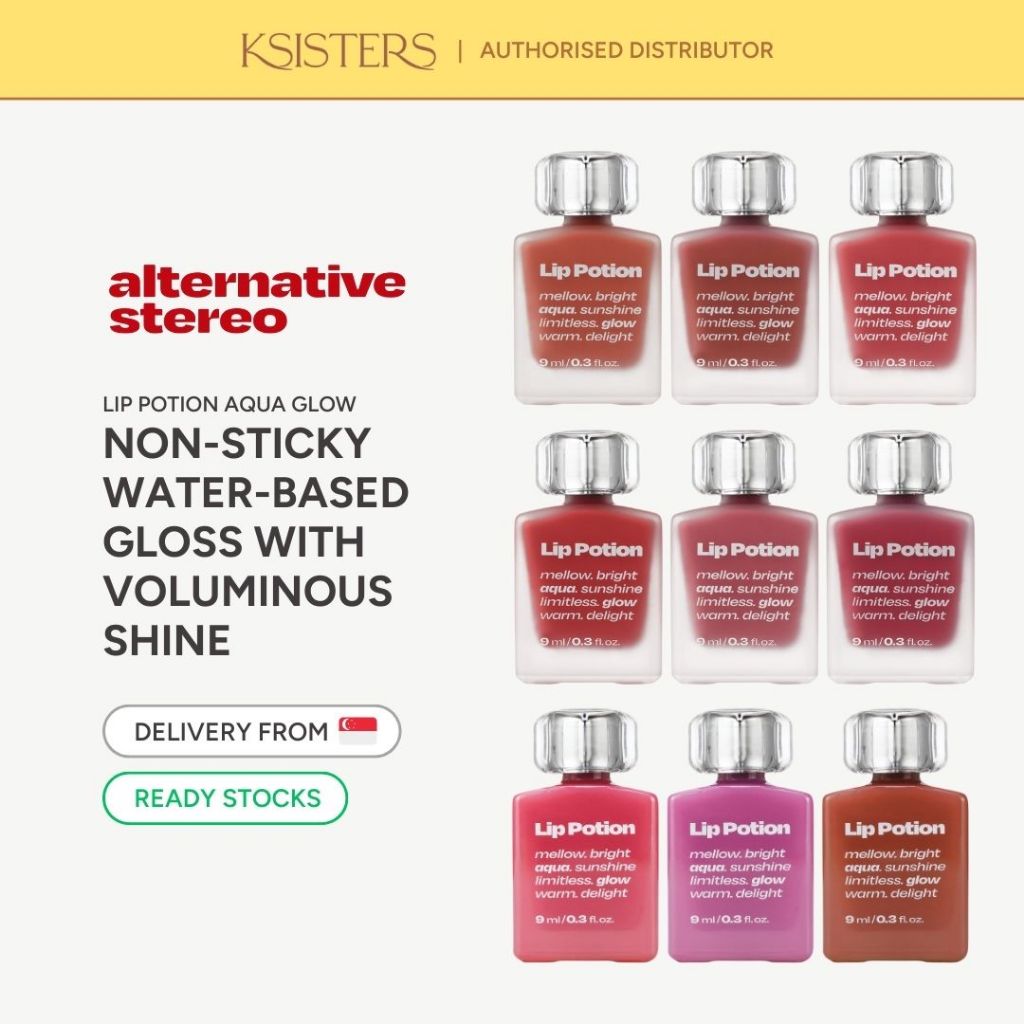 Alternative Stereo Lip Potion Aqua Glow (9 Colours) | Shopee Singapore