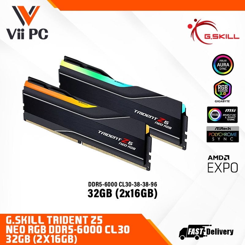 G.SKILL Trident Z5 Neo RGB AMD EXPO 6000/6400/7200 2X16GB / 2X32GB