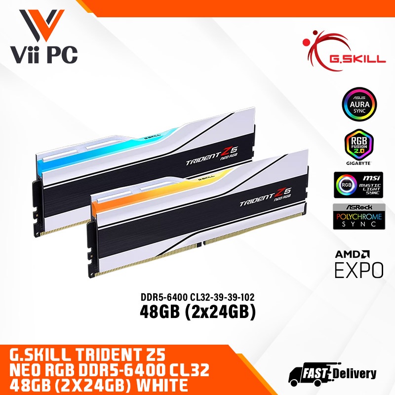 G.SKILL Trident Z5 Neo RGB AMD EXPO 6000/6400/7200 2X16GB / 2X32GB