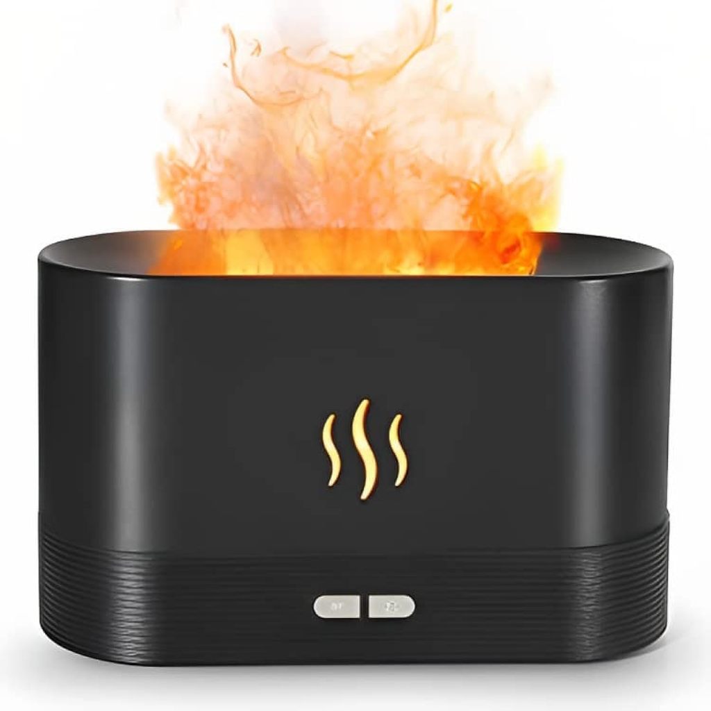 Depulat Flame Air Diffuser Humidifier,Portable-Noiseless Aroma Diffuser ...