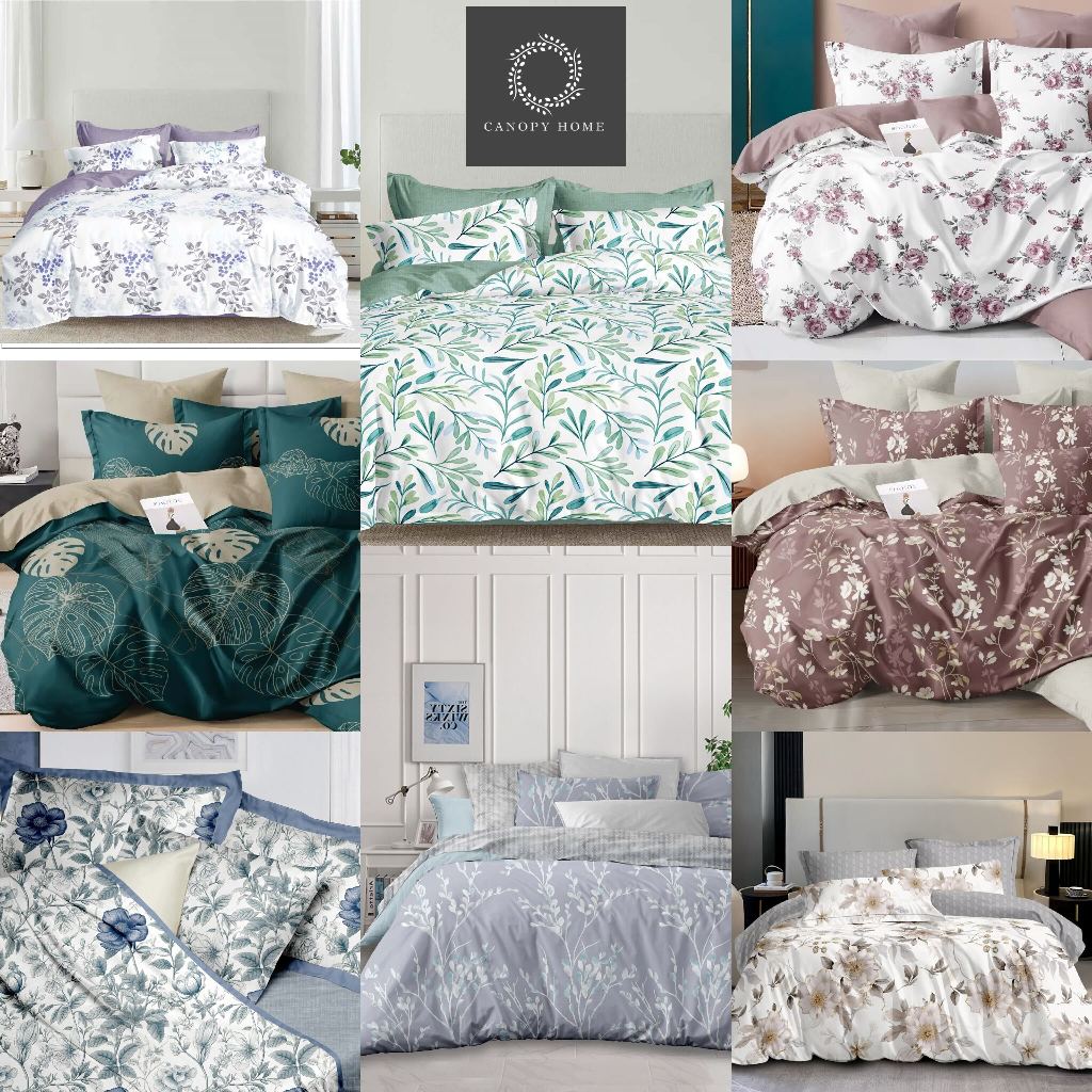 1000TC Ultra Soft Double Size Bed Light Blue Flat & Fitted Sheet Set
