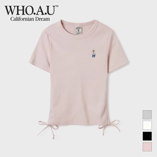 ★送料・関税込★WHO.A.U★Steve Boyfit Overshir.t★シャツ★ ☆人気☆【WHO.A.U】☆Steve Short Sleeve Collar T-shir.t