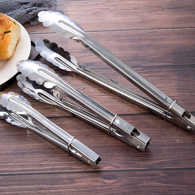 Picture of Stainless Steel Tong Food Clip BBQ Tongs Tweezer Penyepit Makanan ...