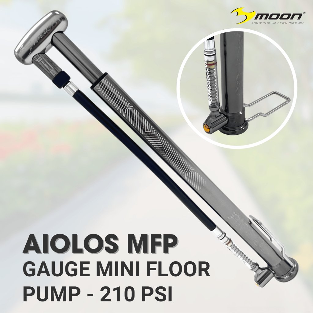 Moon Aiolos MFP Bicycle Mini Floor Pump (210 psi) | Shopee Singapore