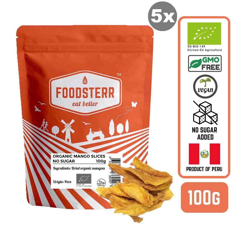 [Bundle of 5] Organic Dried Mango, 100g (No Added Sugar) | Shopee Singapore