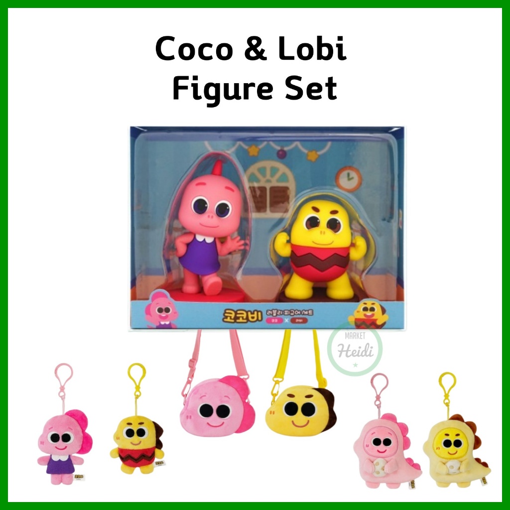 🇰🇷 COCOBI Lovely Figure Doll Toy Coco + Lobi Mini Doll