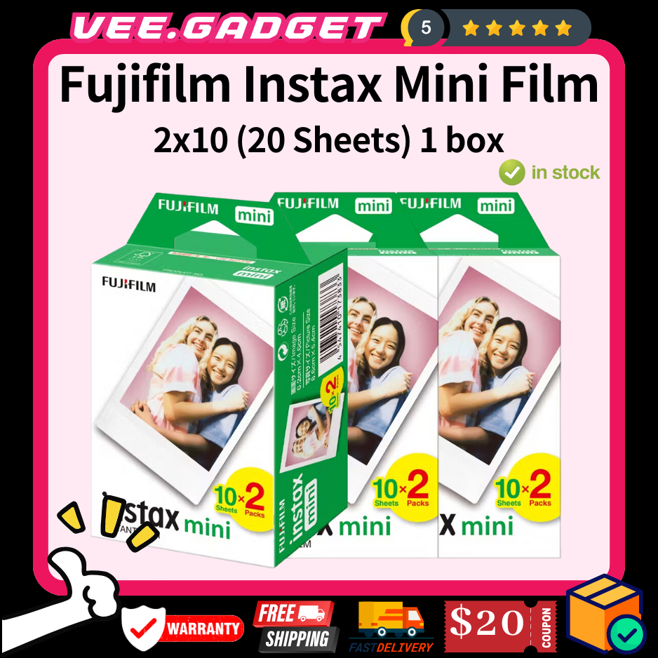 [Ready Stock] Fujifilm Instax Mini Film Twin Pack| 1 Box 2x10 (20 ...