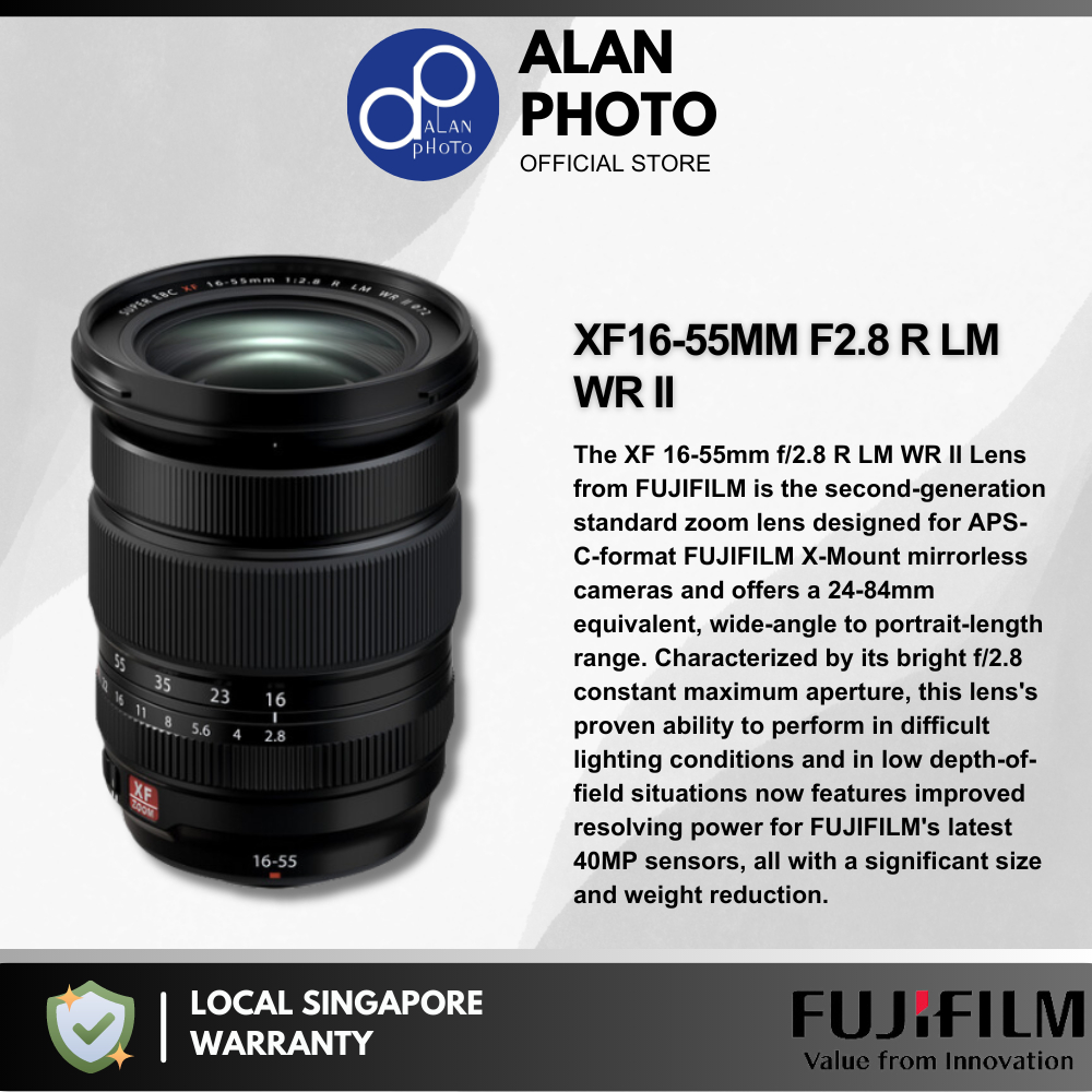 FUJIFILM XF 16-55mm F2.8 R LM WR II Lens | Fujifilm