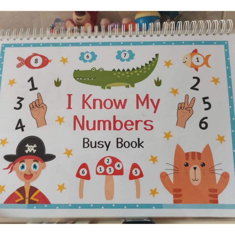 Numbers of a busy book for kids fun and learning | Shopee Singapore