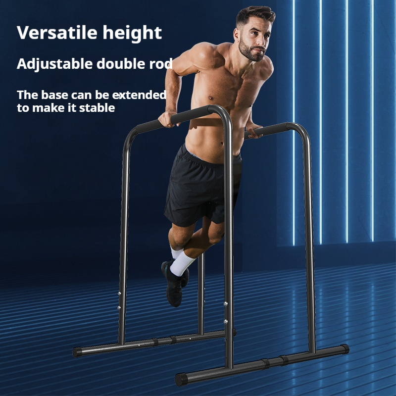 Leikefitness Adjustable Dip Station Strength Training Dip Stands ...