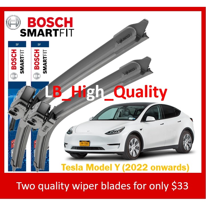 Bosch Smartfit car wiper for Tesla Model Y (2022~) | Shopee Singapore