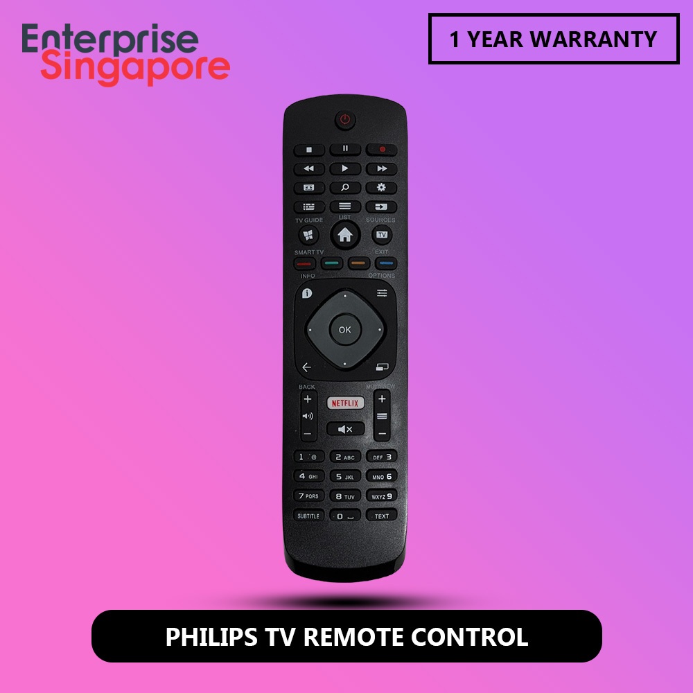Philips TV Remote Control with Netflix Button - Support All Philips TV ...