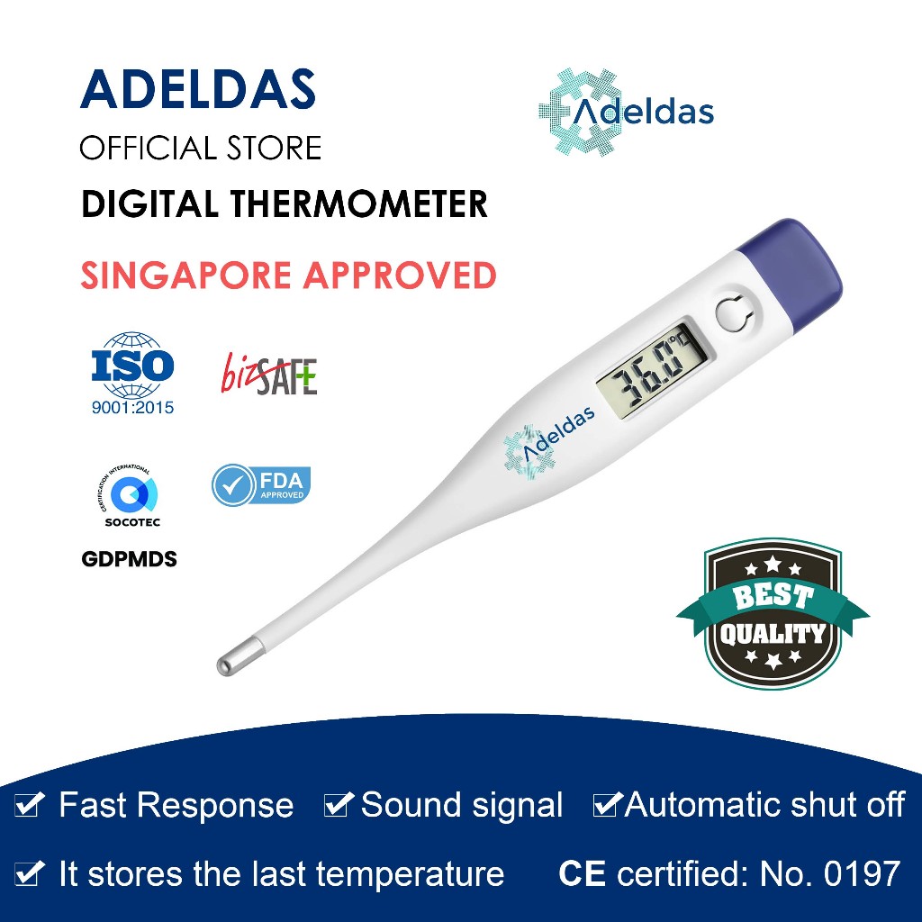 Medical thermometer Adult and Child oral and armpit digital LCD display ...