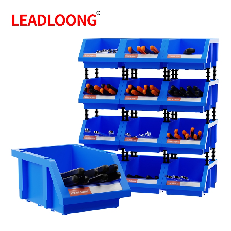 LEADLOONG X1/Q1 Plastic Stackable Storage Bins 180*120*80MM/180*180 ...