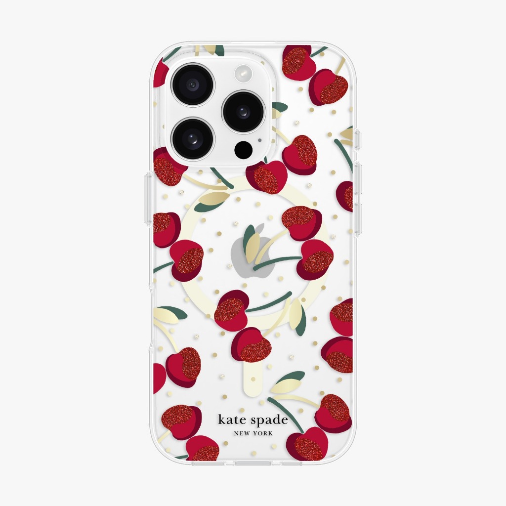 Kate Spade New York Cherry Dot Gems Magnetic Case for iPhone 16 16 Plus 16 Pro 16 Pro Max Shopee Singapore