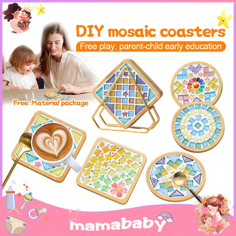 【NDD】DIY Creative Coaster Handmade Coaster/DIY Make Your Own Mosaic ...