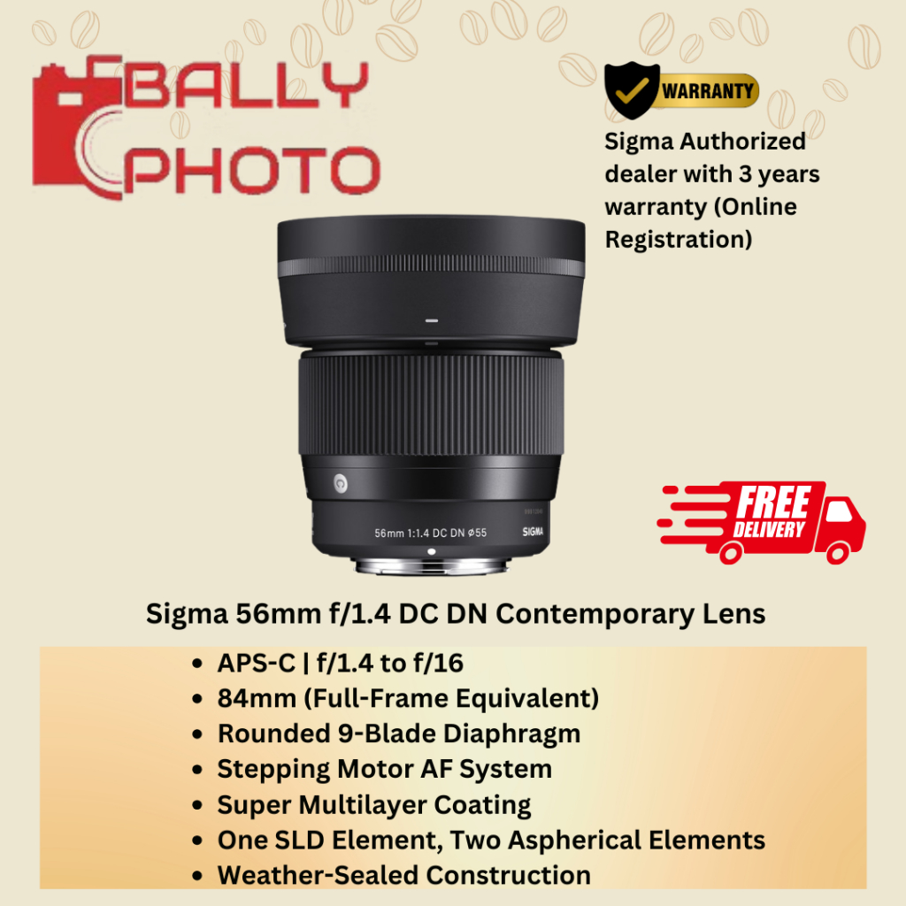 Sigma 56mm f/1.4 DC DN Contemporary Lens | Shopee Singapore