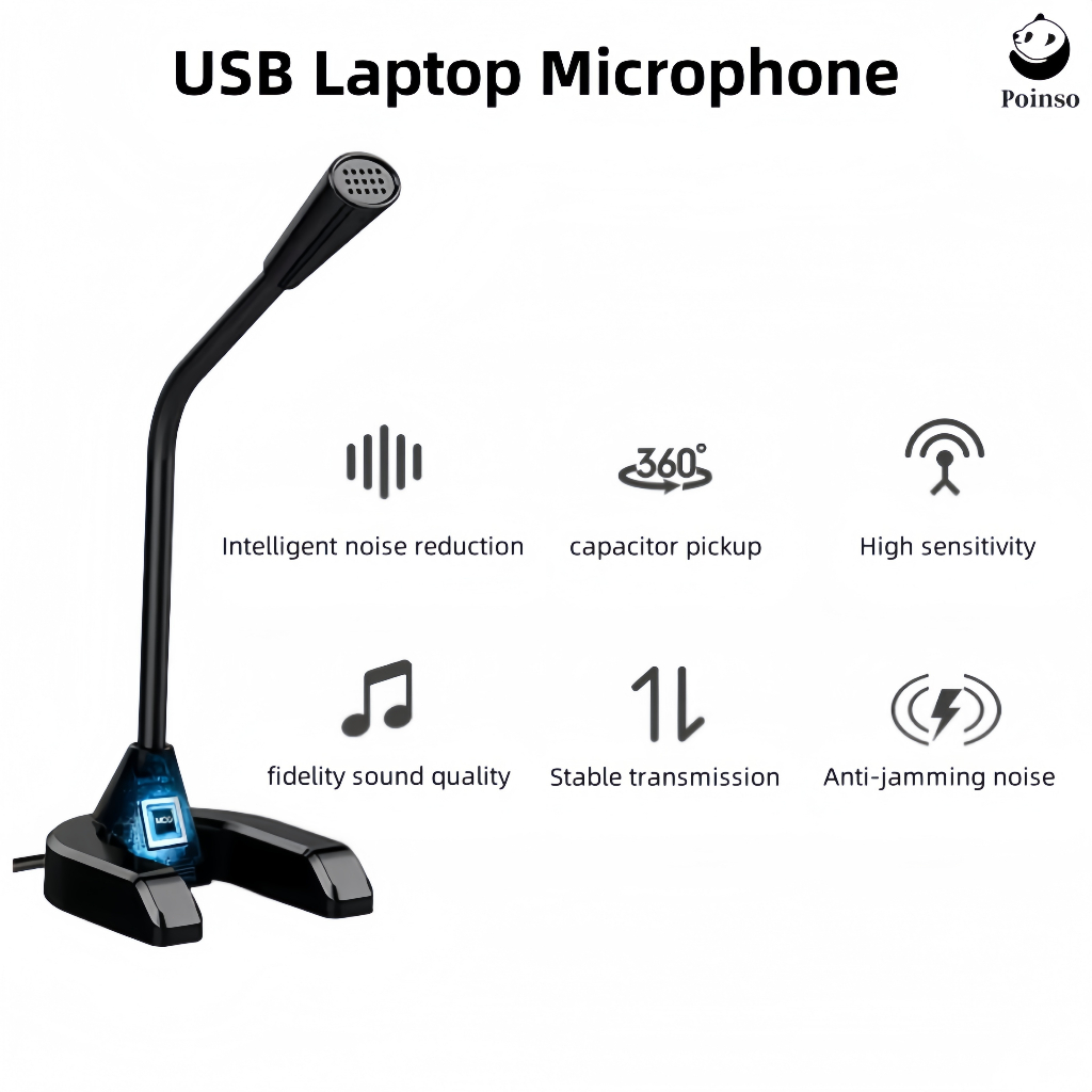 [SG] USB Desktop Microphone PC Computer Mic Gaming Chatting Online 3 ...