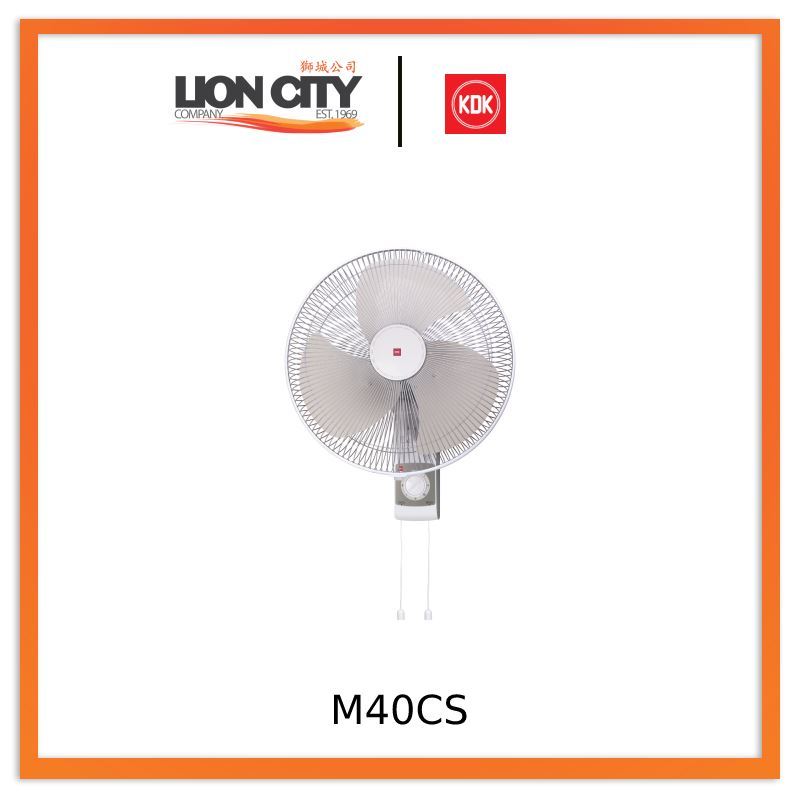 KDK M40CS Grey 16IN Wall Fan | Shopee Singapore