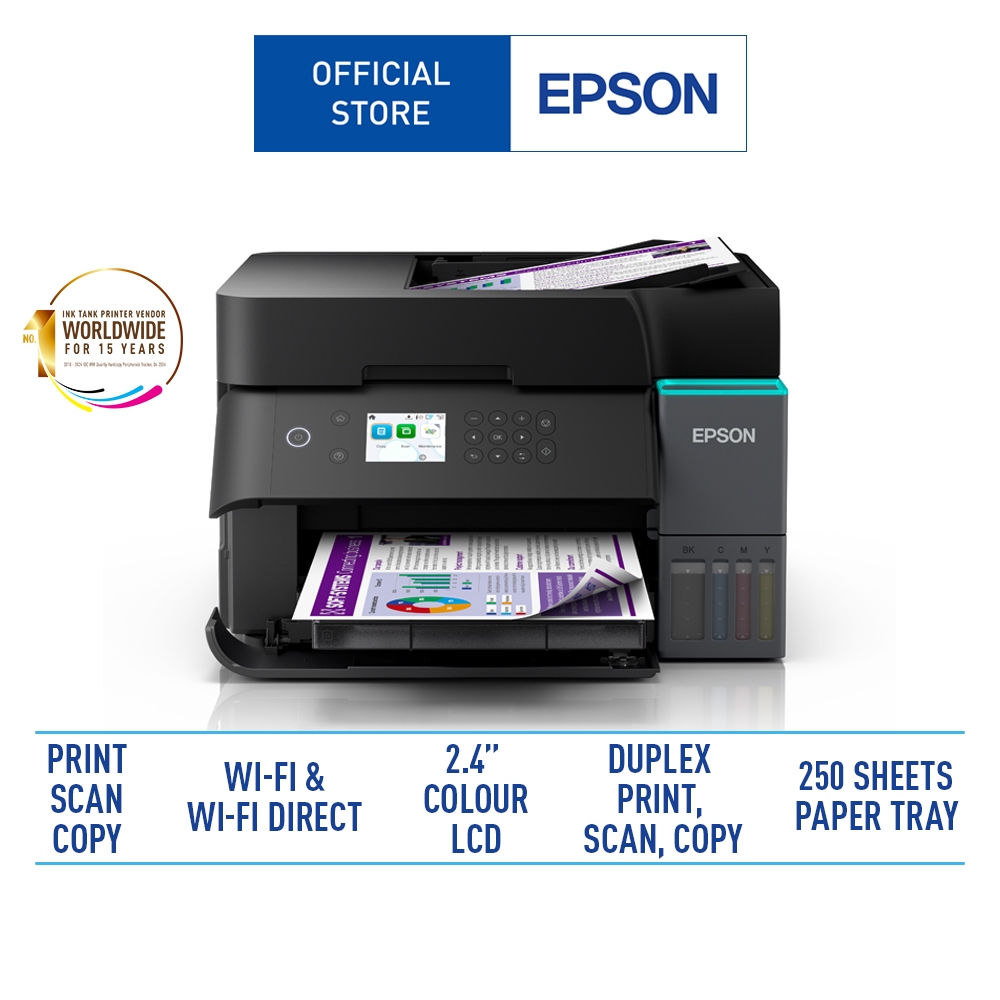 Epson EcoTank L6370 A4 Wi-Fi Duplex All-in-One Ink Tank Printer ...