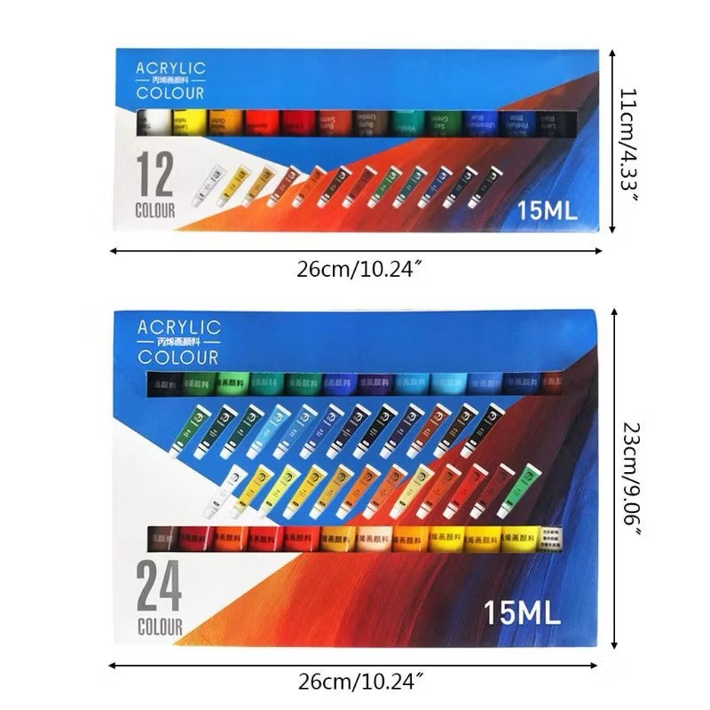 12/24 Colors 15ML Arcylic Paint | Shopee Singapore