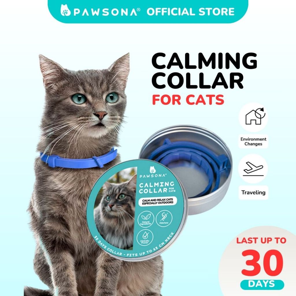 PAWSONA® Calming Collar for Cat 30 Days Stress Free Reduce