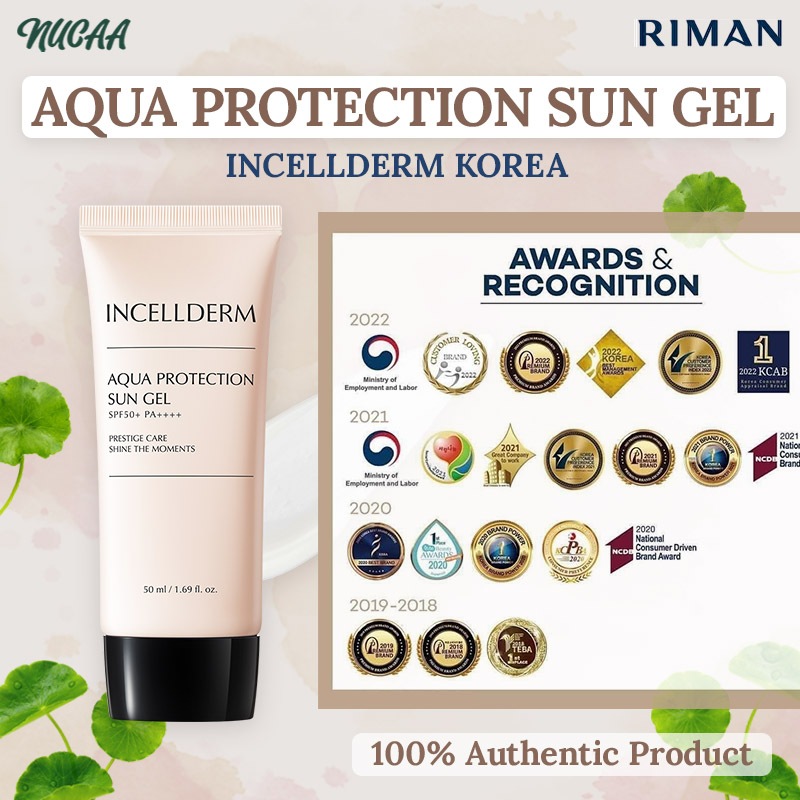 Incellderm Aqua Protection Sun Gel SPF50+ PA++++ | Moisturizing