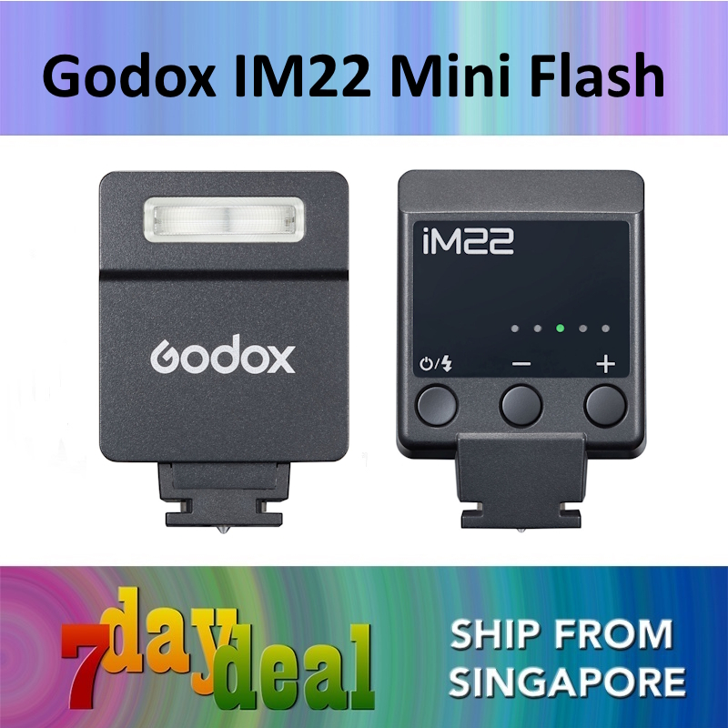Godox iM22 Flash pour Appareil Photo 5 Niveaux de Puissance,Mini Flash Ne Pèse Que 30g,Recharge