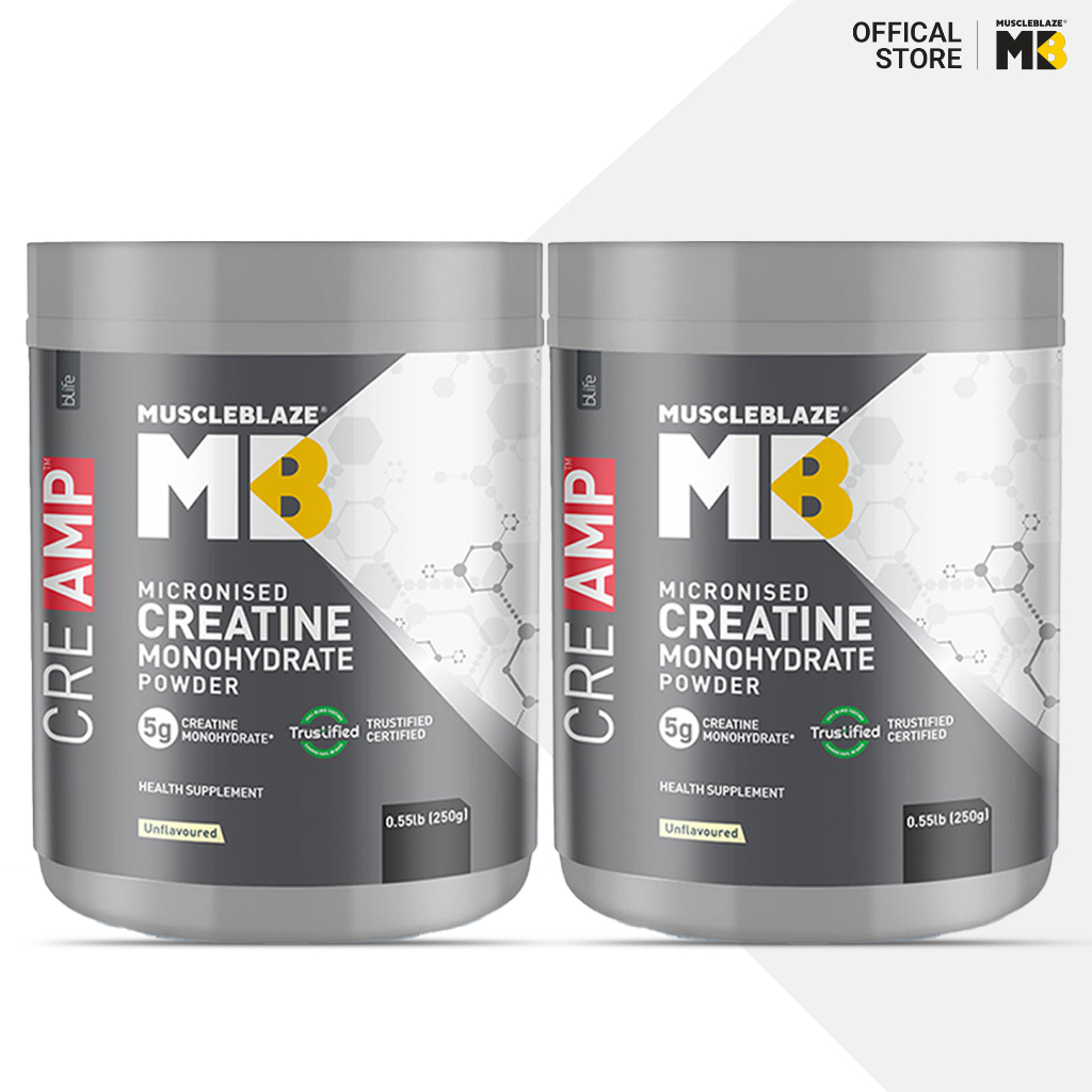 MuscleBlaze CreAMP Micronised Creatine Monohydrate (Unflavoured, 0 ...