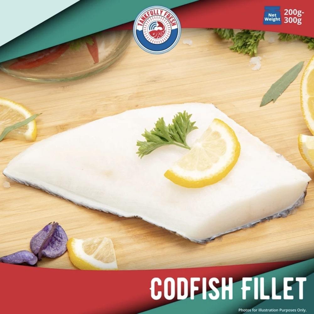 Premium Antarctic Cod Fish Fillet (Wild-Caught) 南极鳕鱼片 (200g-300g ...