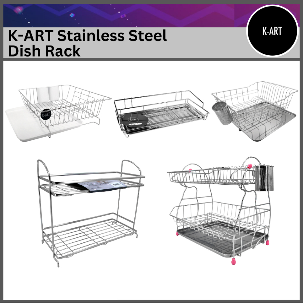 K-ART Stainless Steel Dish Rack [ SG STOCK ] | Shopee Singapore