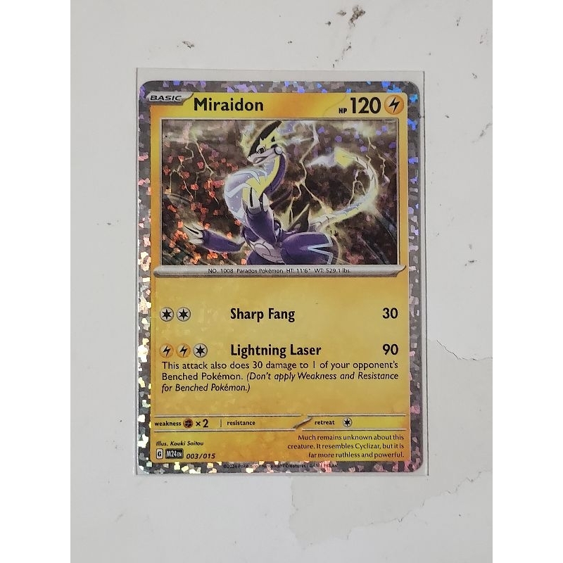 Pokemon miraidon macdonald promo card | Shopee Singapore