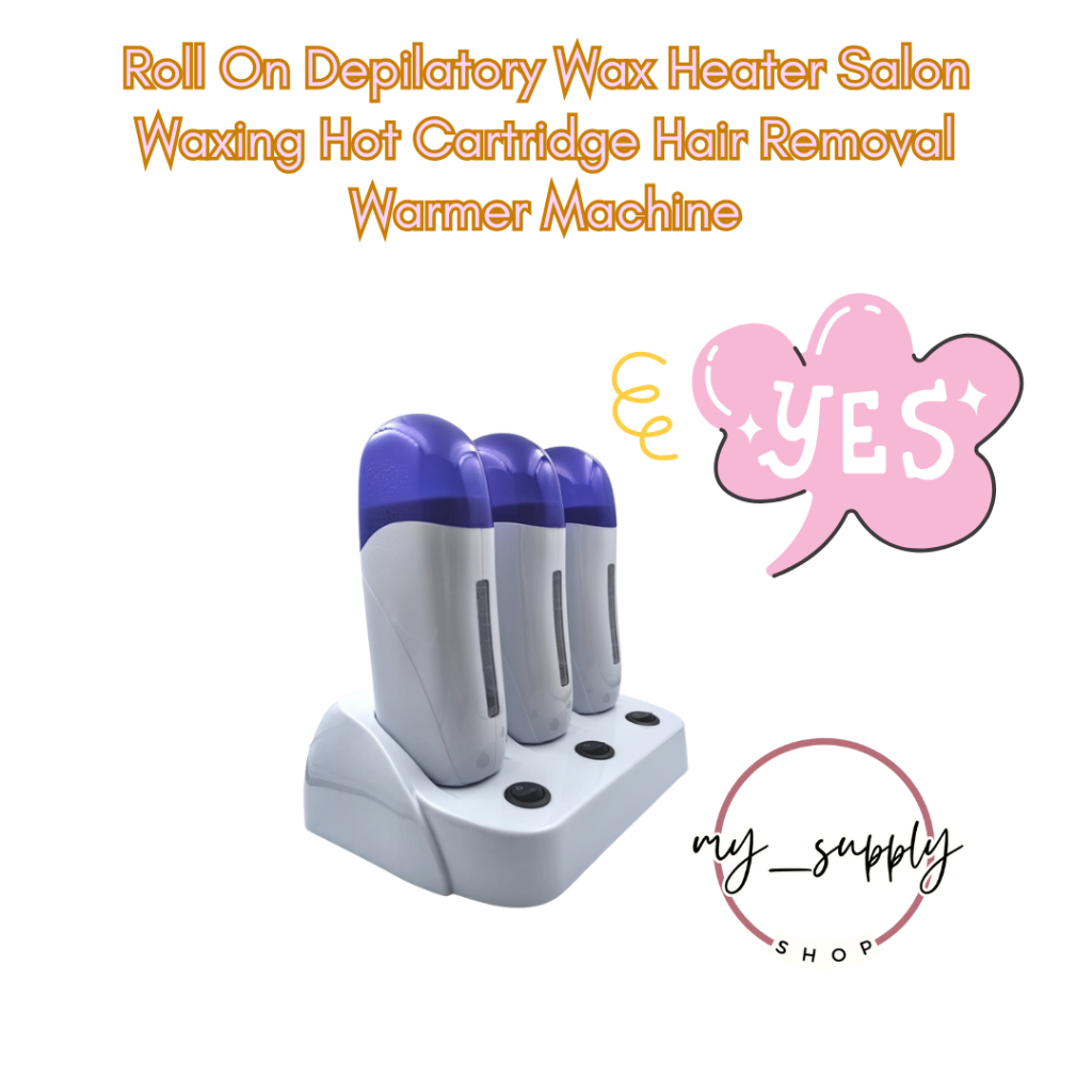 Roll On Depilatory Wax Heater Salon Waxing Hot Cartridge Hair