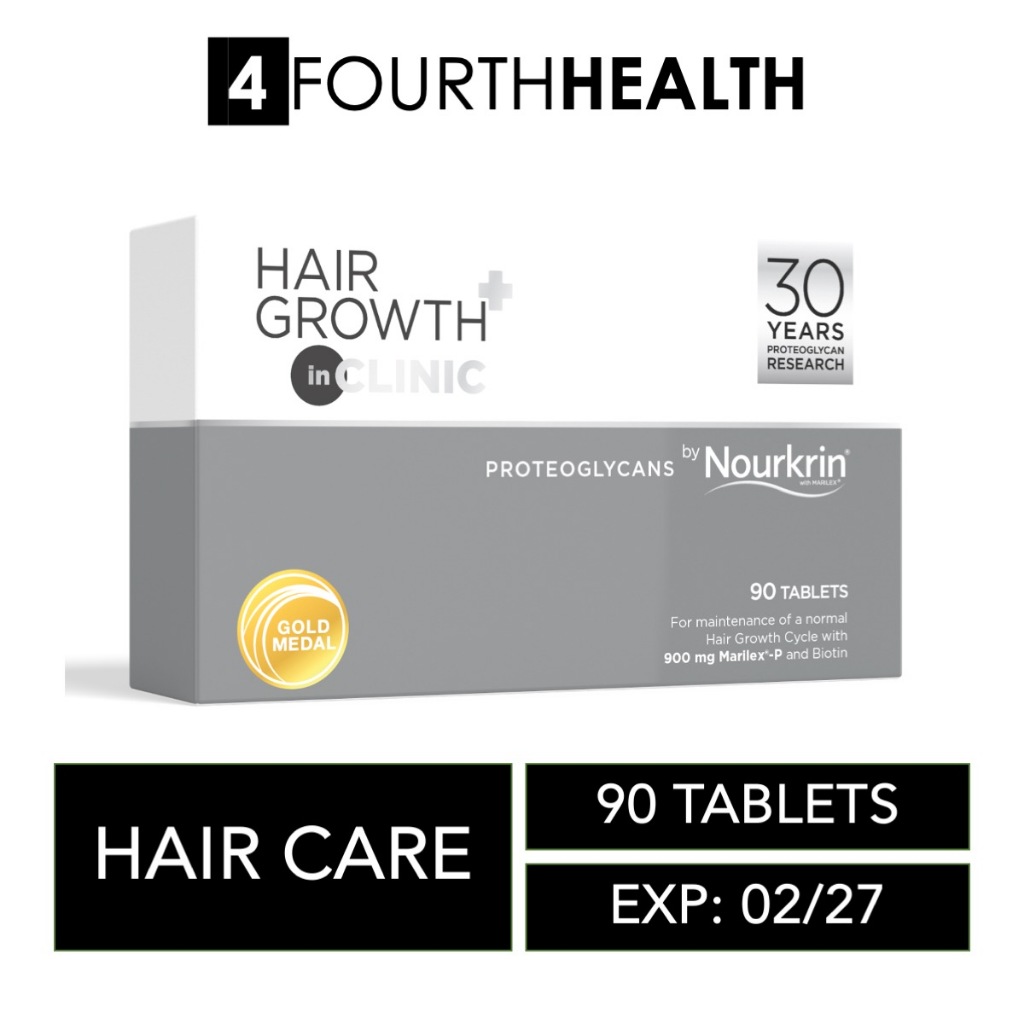 [EXP 02/27] Nourkrin Hair Growth+ inCLINIC 90 Tabs | Hair Growth ...