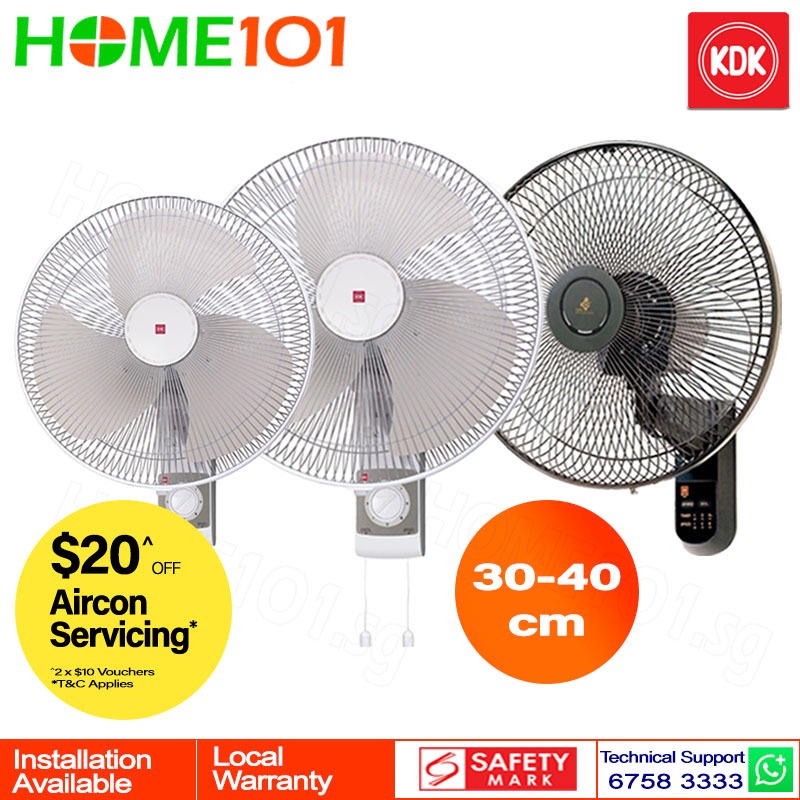 KDK Wall Fan 30 - 40cm M30CS || M40CS || M40MS | Shopee Singapore