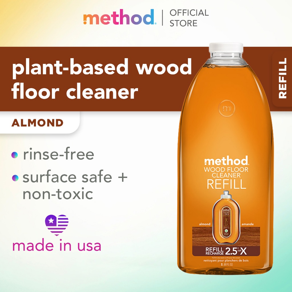 Method squirt + mop wood floor cleaner refill – almond 2L | Shopee ...