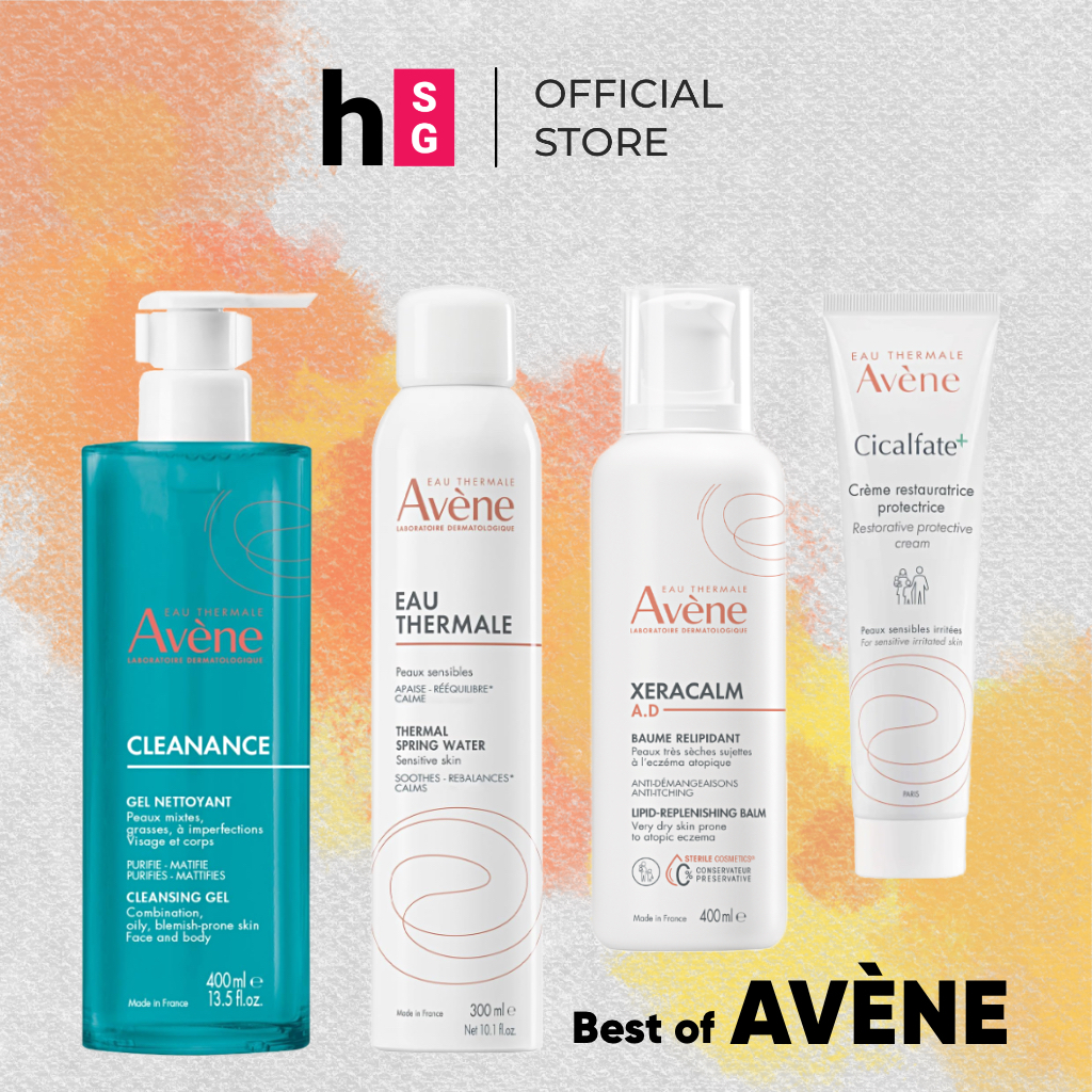 AVENE Collection - Cicalfate Cream, Cleanance, Hydrance, Thermal Spring ...