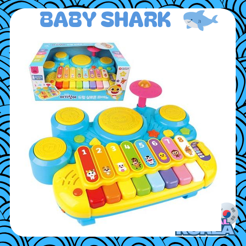 Pinkfong Baby Shark Drum Xylophone Piano Toy – 3-in-1 Musical Activity ...