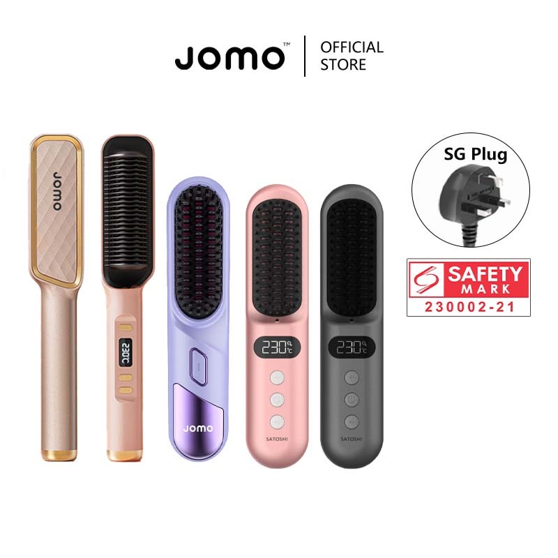 SG Ready Stocks Premium Quality Hair Straightener Comb Wireless ...