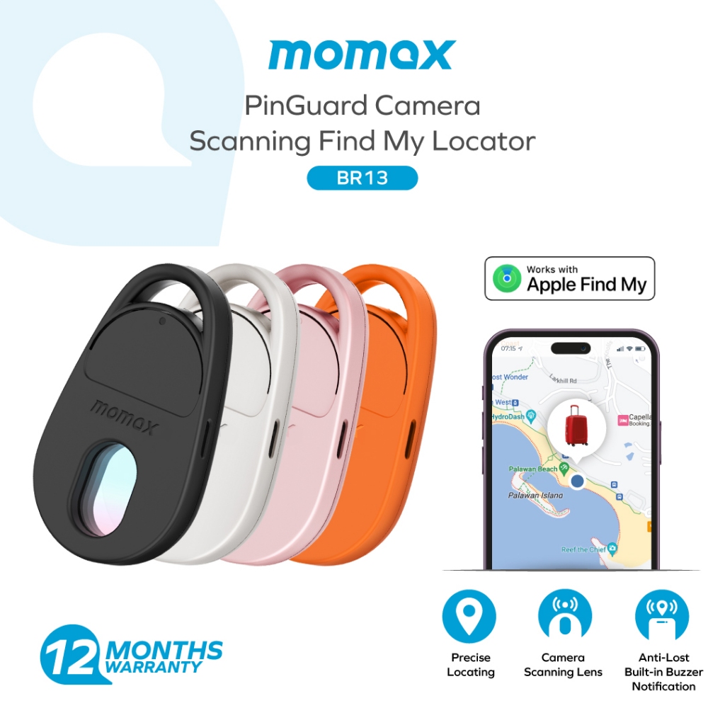 Momax BR13 PinGuard Camera Scanning Find My Locator | Shopee Singapore
