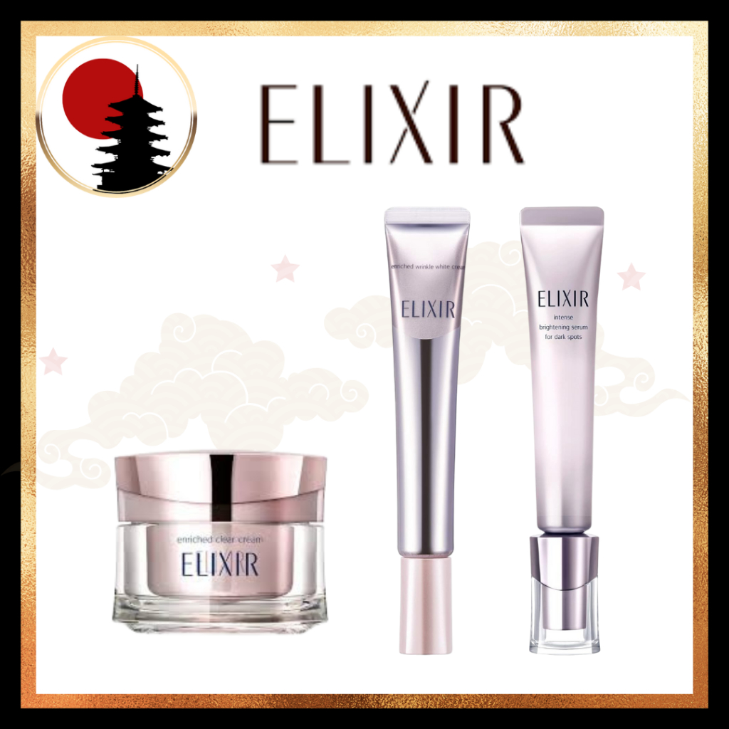 ELIXIR White Spot Clear Serum WT / White Enriched Wrinkle White Cream ...