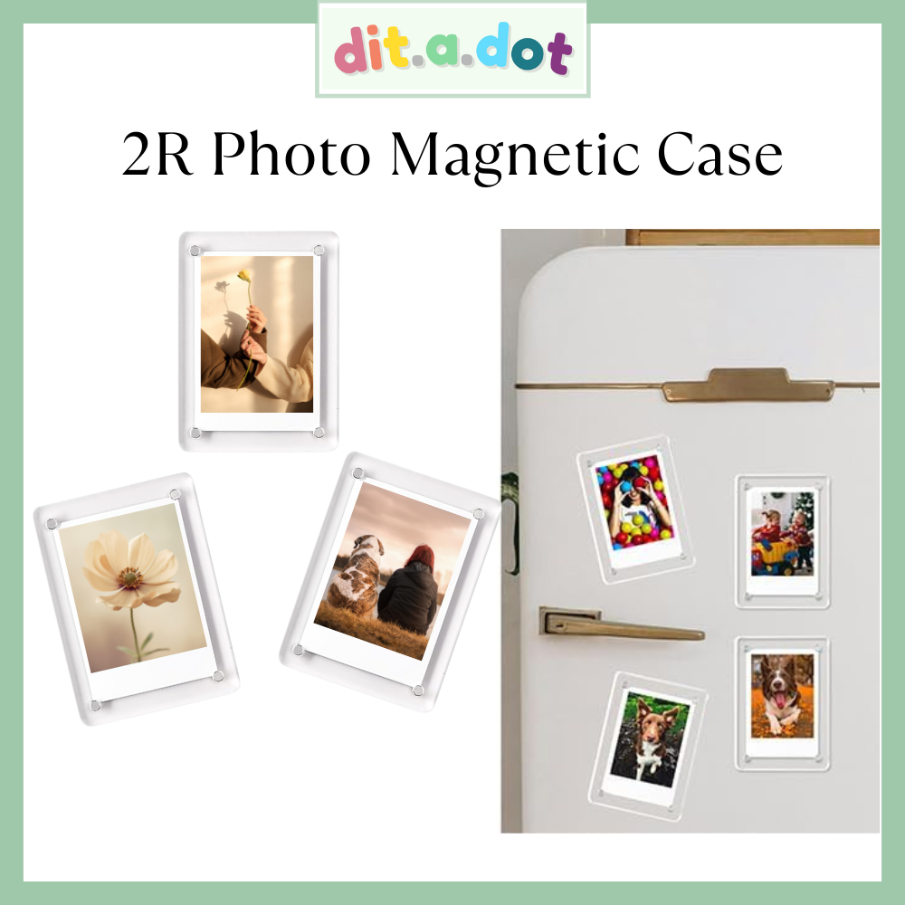 [SG] Ditadot 2R Fridge Magnet Photo Case Acrylic Frame Photo Magnet ...