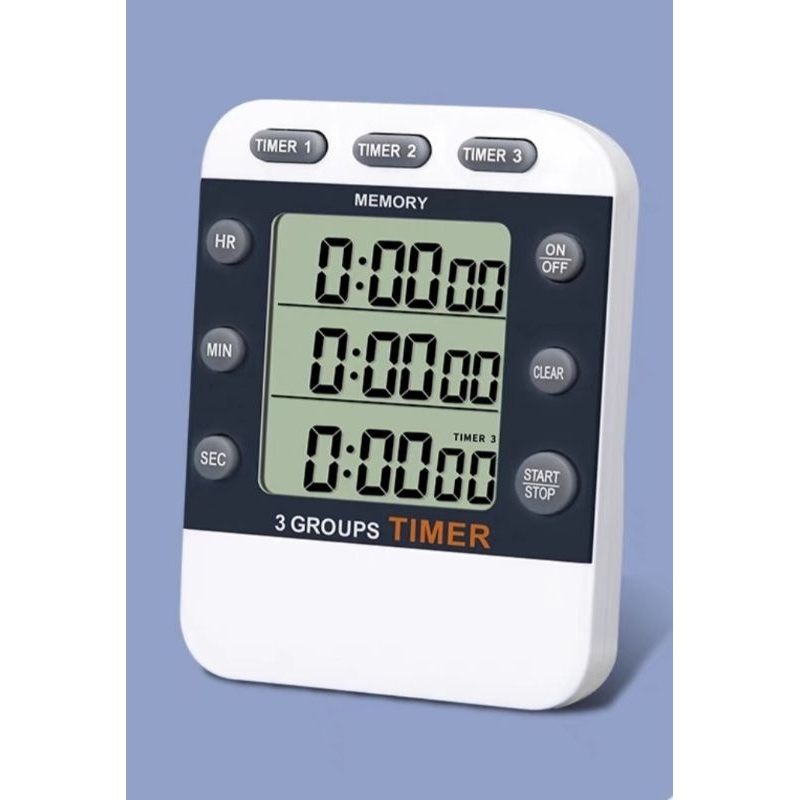 Multi timer/multi tasker timer with alarm(magnetic) | Shopee Singapore