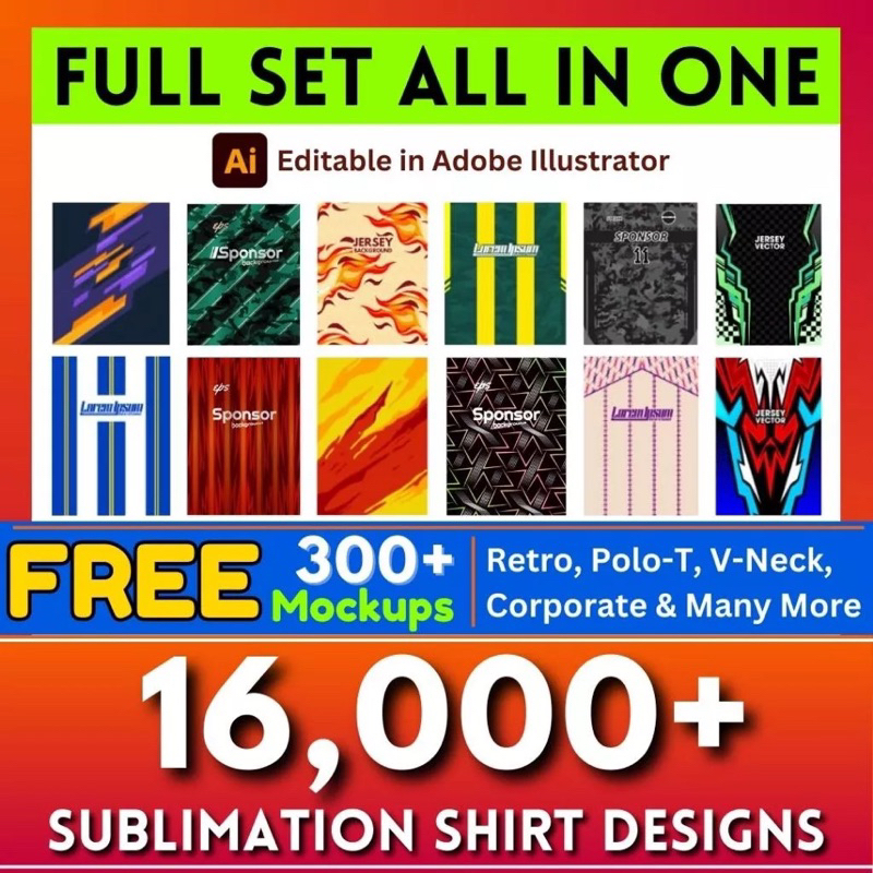 Sublimation Shirt Designs for Mockup Jersey - Design Template ...