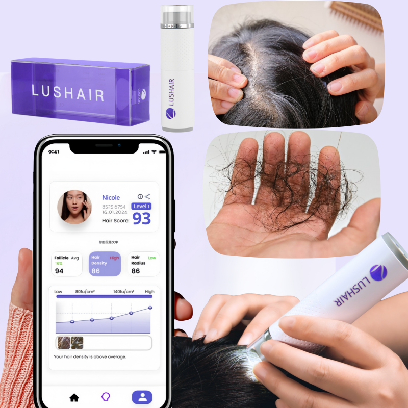 Lushair Scalp & Hair Analyzer Skin Analysis Magnifier Digital
