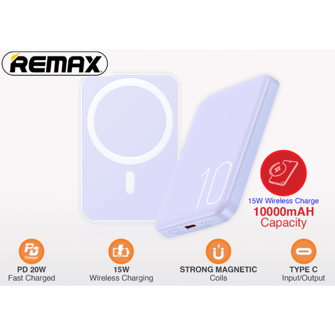 [Remax Energy] RPP-65 10000mAH 15W Slim and Mini Magnetic Wireless Fast ...