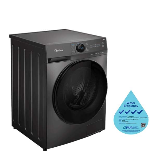 MIDEA MF200W85BT Front Load Washing Machine(8.5KG)(Water Efficiency ...