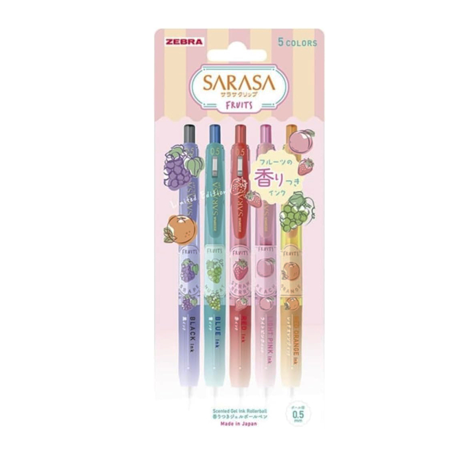 Zebra Sarasa Clip Gel Ink Pen 0.5mm (Fruit Scented Edition